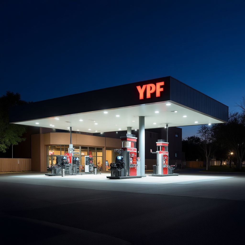 Estación YPF moderna